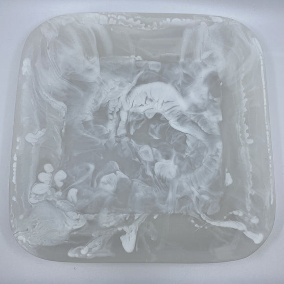 Medium Square Dish - White  (P02-B50 NH)
