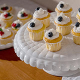 Tiffany Cake Stand with Dome - Taupe