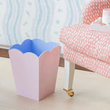 Scalloped Lacquer Bin – Pink & Blue BIN003