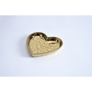 Medium Heart Dish, Gold CER2642G