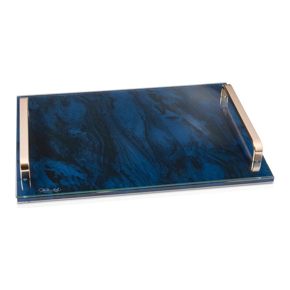Navy Marble Challah Board/Tray