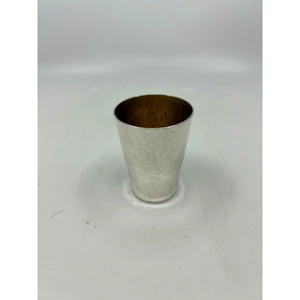 Kiddush Cup  3.3 oz Rav Moshe Feinstein 771 sm H hammered