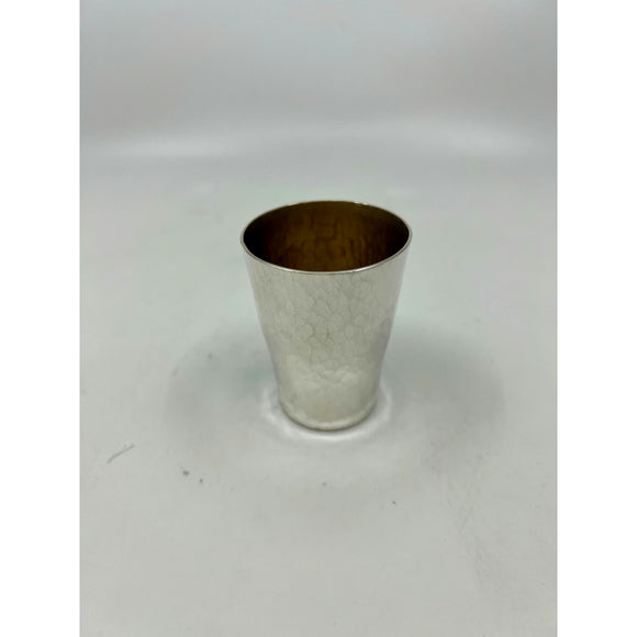 Kiddush Cup  3.3 oz Rav Moshe Feinstein 771 sm H hammered