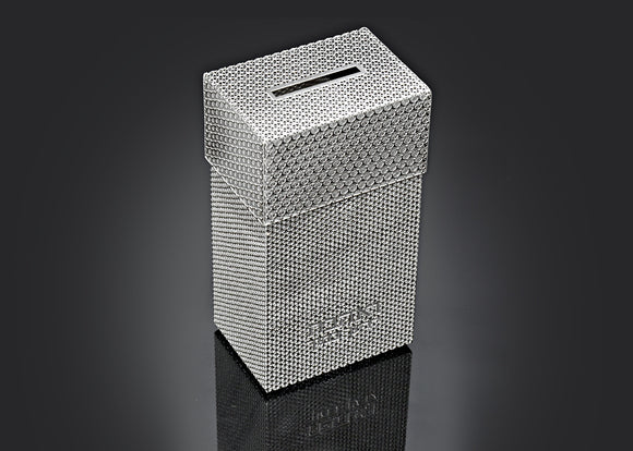 Metalace Tzedakah Box - Modern Lace 96M