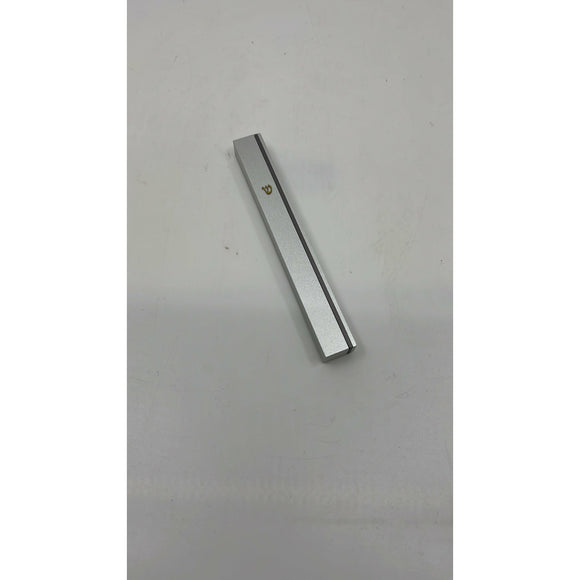Stripe Mezuzah - Silver
