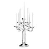 9 Branch Crystal Candelabra with Sterling Silver Accents