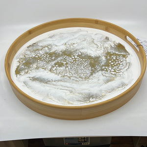Maple tray White/Silver/Gold