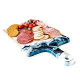 Large Charcuterie/Cheese Board - Navy Metallic