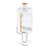 Magnetic Lucite Match Holder, Gold
