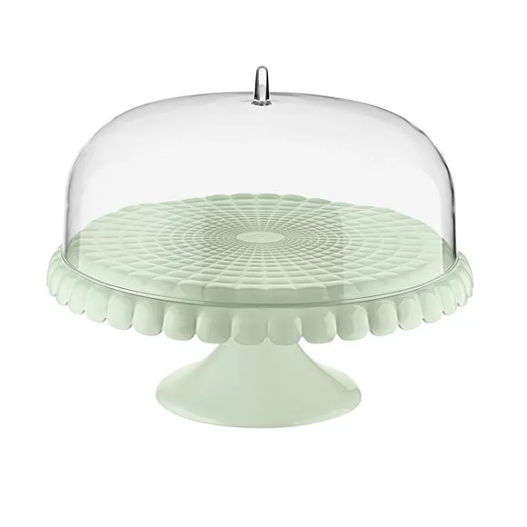 Tiffany Cake Stand with Dome - Mint