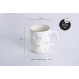 Heart Mug, Gold HRT0036