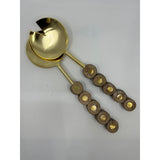 Gold & Wood Servers IN7137