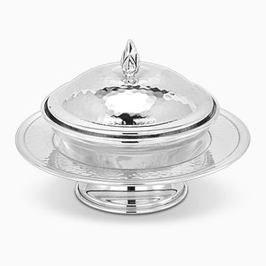 Hammered Honey Dish Sterling Silver [HZ 6429]