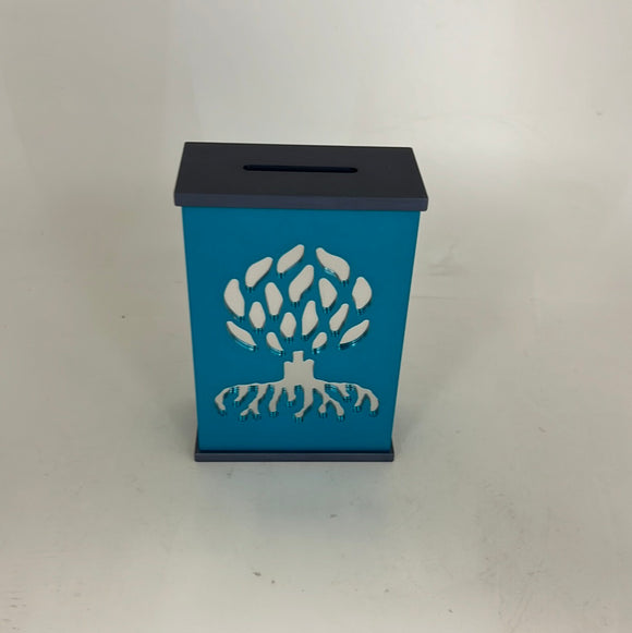 Tzedakah Box   TZ039 - Turquoise