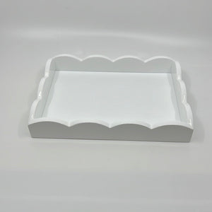 Scalloped Edge Tray White TR 6200