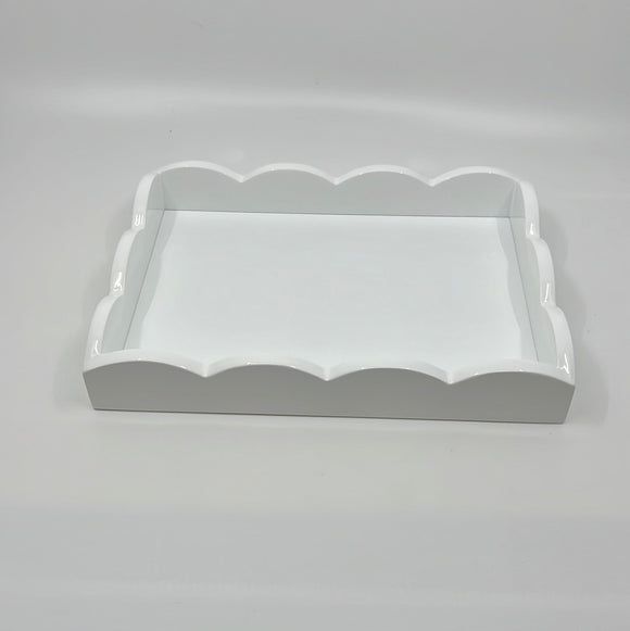 Scalloped Edge Tray White TR 6200