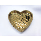 Medium Heart Dish, Gold CER2642G